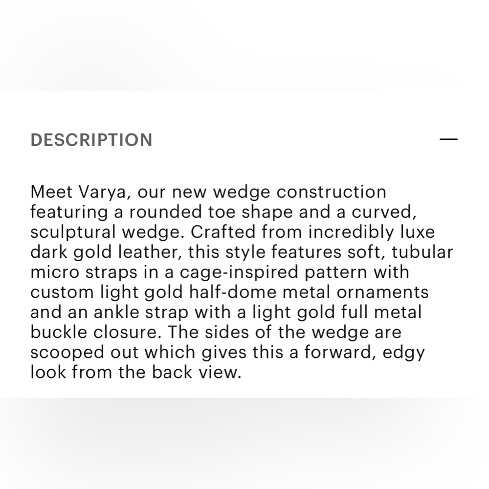 Paige varya wedge in size 7. Light Gold - Picture 10 of 10